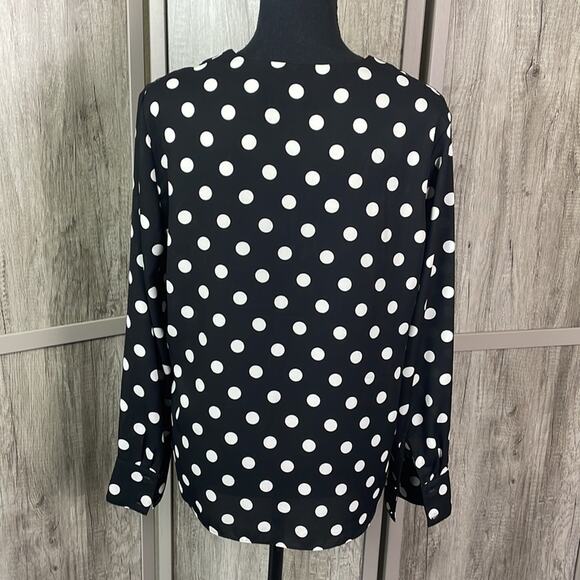 Banana Republic polka dot oversized blouse women’s S - Picture 6 of 12